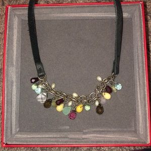 Silpada necklace | maroon, gold, turquoise, silver